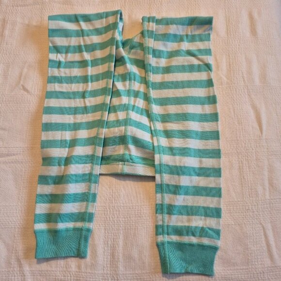 Hanna Andersson girls size size 140 or 10 pajama pants 2 tone mint vguc - Picture 4 of 4